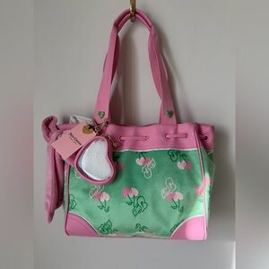 Viral juicy couture pink and green cherry gelato daydreamer Tote Bag